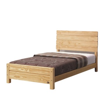 【MUNA 家居】威爾3.5尺松木雙人床