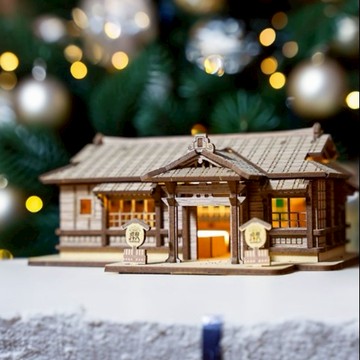 木質手作DIY｜嘉義神社夜燈(小)【墊腳石】