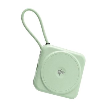 【WEPHONE】Qi2 磁吸半固態行動電源 10000mAh 蘋果綠