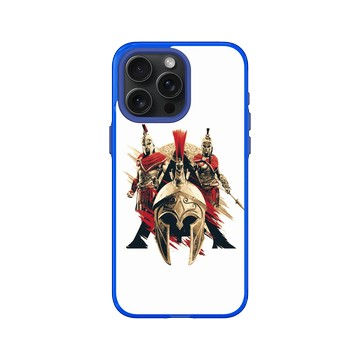 iPhone 15 Pro Max Clear 激光藍 - Assassin's Creed - Alexios & Kassandra