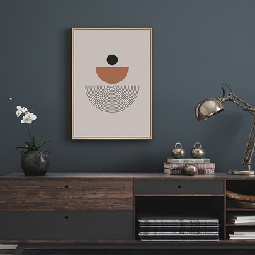 靜謐的秋III - 幾何風掛畫/臥室擺設/侘寂風/裝飾畫/入厝禮物