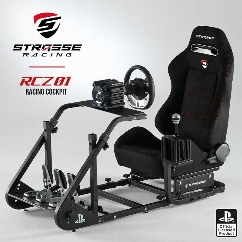 予約]STRASSE RCZ01 ハンコン コクピット シート付き ハンコンスタンド