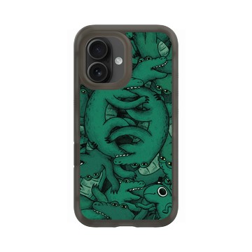 iPhone 16 AirX 本質黑 - 怪奇事物所 Incrediville - 肥尾鱷魚密集恐懼症