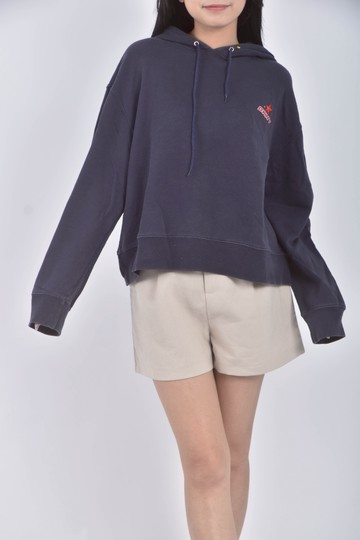 (M) dkny棉質純棉連帽藍色長袖上衣