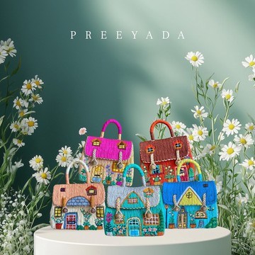 手工刺繡水芙蓉包 – 房屋圖案，全新系列上市