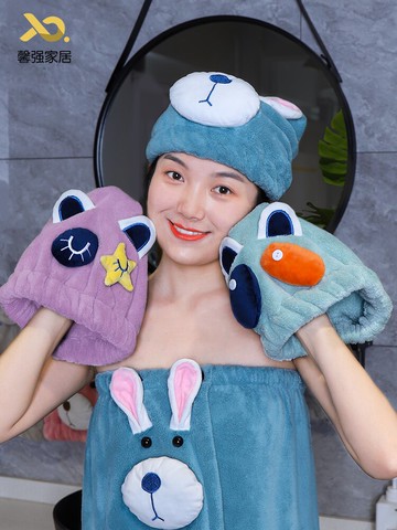 速干超強吸水干發帽 洗頭包頭發的加厚干發毛巾浴帽神器女頭巾