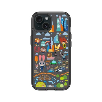 iPhone 15 Clear 酷墨灰 - Walt Disney Animation Studios - 動物方城市 - 經典
