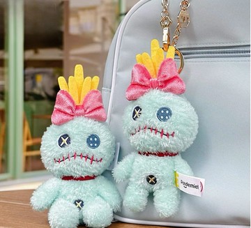 DISNEY 迪士尼 史迪奇 鈕釦娃娃 吊飾 絨毛玩具 可愛 正版授權