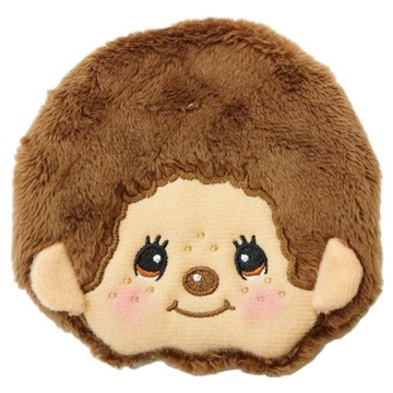 【震撼精品百貨】monchhichi_夢奇奇~日本 夢奇奇珠釦零錢包-腮紅*05226