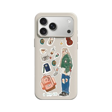 iPhone 17 Pro Max SolidX 貝殼灰 - 甜蜜生活 - 音樂女孩