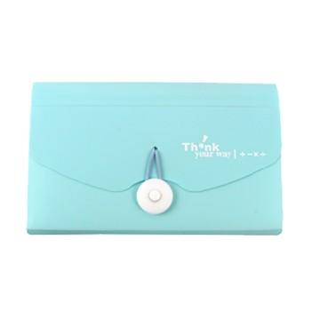 DATABANK迷你12層風琴夾/MI-12-27A-B/藍