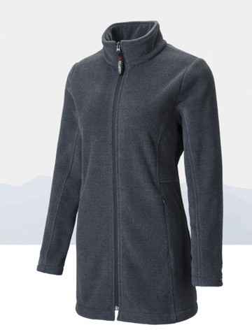 ├登山樂┤ 台灣EasyMain衣力美 女超輕快乾保暖外套(長版型) # CE20096-0750 藏灰