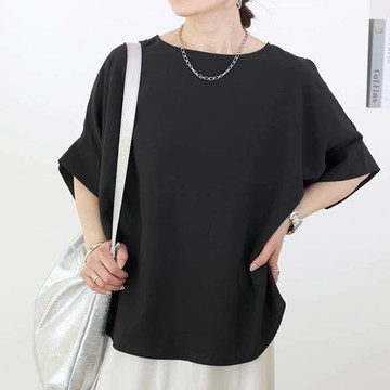 慵懶森系蝙蝠袖上衣