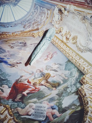 木刻手繪墜飾 - 羽毛