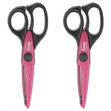 Tomato 花邊剪刀 尺寸6 1/2  大波浪  2支