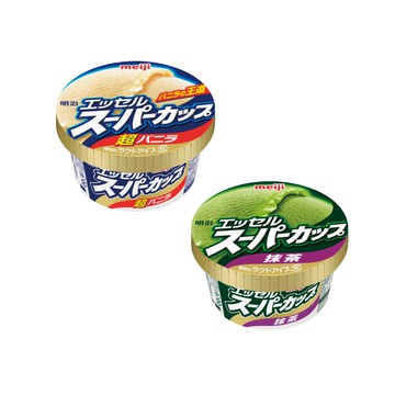 【meiji明治】日本原裝進口超級杯冰淇淋200MLx24杯/箱(日本原裝進口/三種口味)