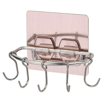 PMU 必美優 3T隨您貼功能掛勾系列 鍋鏟/湯瓢架  不適用  1個  銀色