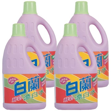 白蘭 鮮彩漂白水 家庭號  2L  4瓶