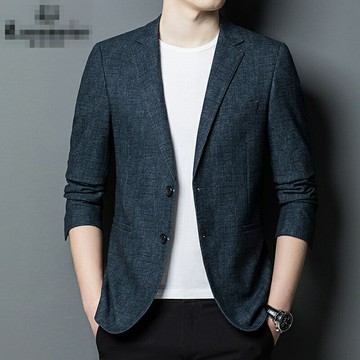 現貨+預購 西裝外套休閒西服-韓版牛仔西服男外套74ie15【獨家進口】【米蘭精品】