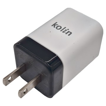 Kolin 歌林 2.4A充電器 68 x 33 x 33mm 53g  KEX-DLAU46  1個