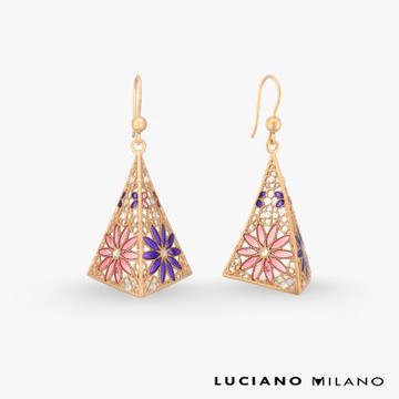 LUCIANO MILANO 光映花境 純銀耳環(金色)