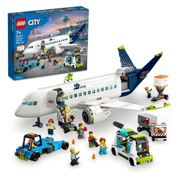 LEGO 樂高 城市系列 客機 Passenger Airplane 60367 逼真內部設計  1盒