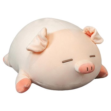 nature times 瞇眼豬絨毛娃娃  80cm  1個  粉色