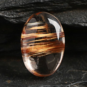 天然板順銅鈦晶戒面料女男款 順發發晶DIY配飾