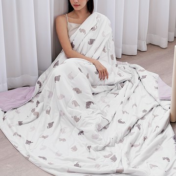 BUHO 布歐 激凍冰紗 貓宅動滋動 雙人加大 床包枕套三件組  1組