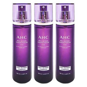 AHC PRO+ A醛逆時煥活柔膚露  130ml  3瓶