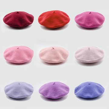 基礎款純色貝雷帽日本日韓日系復古森女畫家帽秋冬毛呢