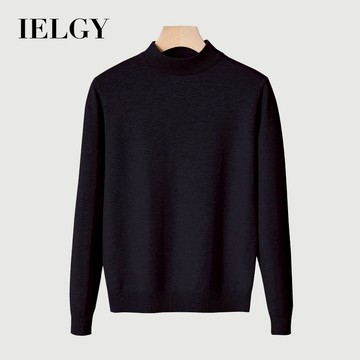 IELGY秋冬男款韓版純色高領毛衣