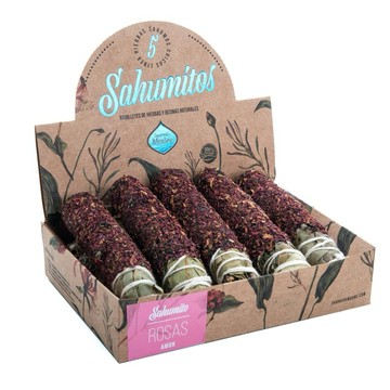 【Sagrada Madre】玫瑰-能量香草捆 單支包裝販售 愛與療癒 玫瑰草仗 草仗 空間淨化 磁場淨化 玫瑰