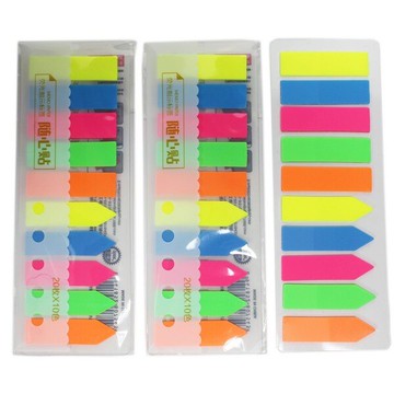 小青蛙 螢光指示標籤 TY-8817(箭頭+平頭)/一盒48包入(促30) 隨心貼 索引標籤 螢光索引片標籤 20枚x 10色-萬【APP滿額下單10%點數(單一帳號最高5000點)】1/31止