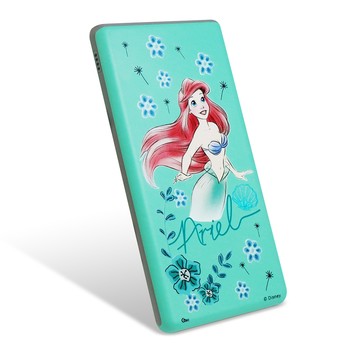 5000mAh up 【Disney】童話公主 12000Plus 極致輕薄行動電源-小美人魚