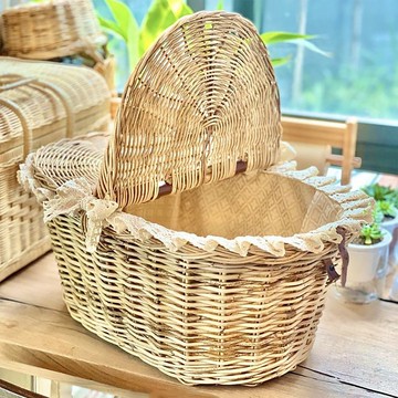 柳條籃編織橢圓形辮口有兩個方面。