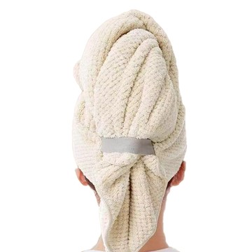 乾髮神器2代 KDOT-980 超強力吸水柔軟速乾乾髮帽 呵護秀髮  1個  白色