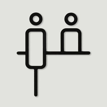 MOHEIM COUNTER 櫃檯標示 黑