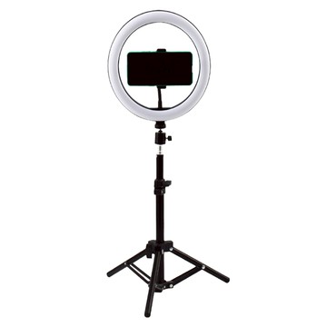 網美補光LED環形燈架組 大燈配大腳架  白色/黑色