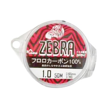 JiNDO ZEBRA 碳纖線 釣魚線 0.8號 50M 3.0KG 日本製 抗紫外線處理  透明色  1個