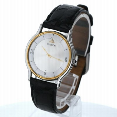 SEIKO CREDOR 5A74-0020 セイコー クレドール　18Kベゼル r400