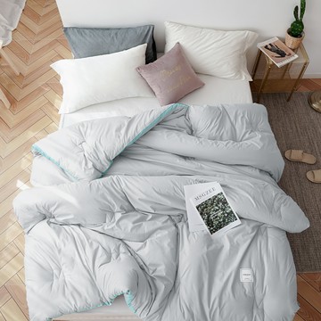 BELLE VIE 雲朵絨 厚鋪棉保暖可水洗冬被 雙人  210 x 180cm  深玄灰