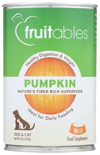 Fruitables Pumpkin Puree for Dogs & Cats 15 oz