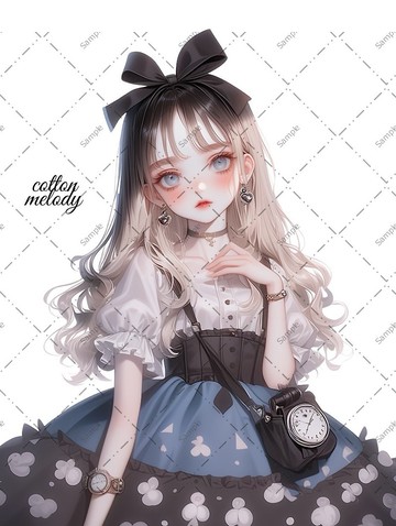 original sticker no.1147 人物貼紙 原創貼紙 人物貼紙 女孩貼紙 原創人物貼紙