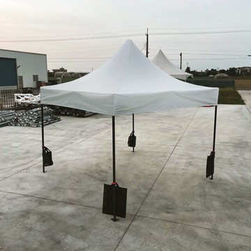 【振盛塑膠】六角快速帳（折疊式帳篷）/PVC布六角骨架/白色