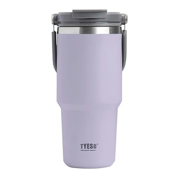 TYESO 泰碩 304不鏽鋼保溫保冷随行杯  紫色  1個  750ml
