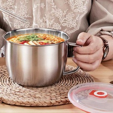 不鏽鋼泡麪碗（含蓋）、湯麪碗、學生餐盒、食堂餐碗、快餐碗、方便麪杯，附筷子和勺子