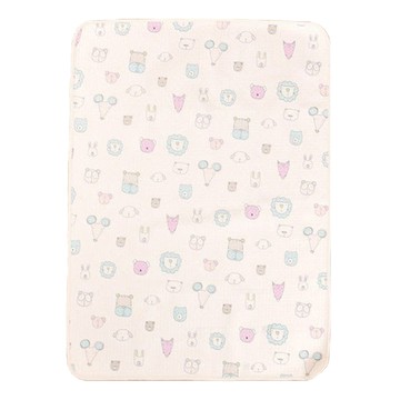 Wonabang 動物印花防水保潔墊 藍色 正面100%棉 背面100%聚氨酯  62 x 85cm  1個