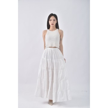 (S) 【里唯私服】白色長裙二手衣