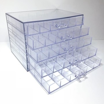 ✨新品特價/免運促銷#美甲放鑽飾品收納櫃抽屜式收納盒整理盒多格亞剋力透明專業美甲店